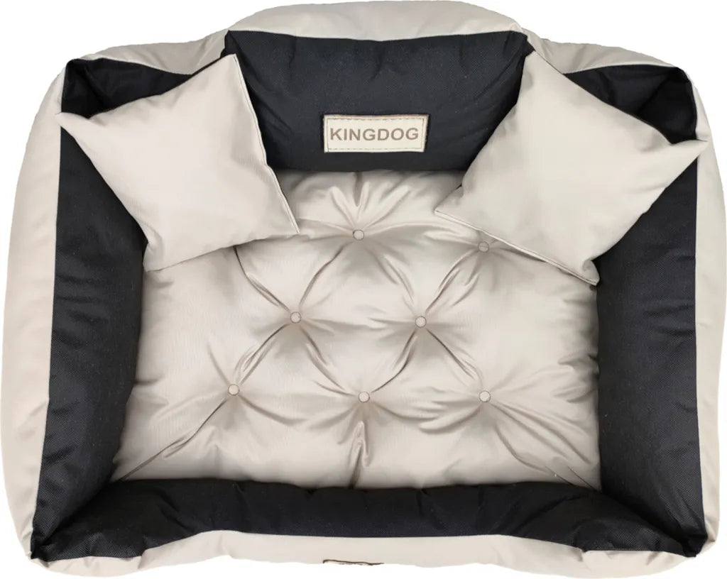  Großes Hunde- Und Katzenbett 100 X 75 Beige - Kingdog Größe L