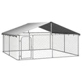  VidaXL Outdoor-Hundezwinger Mit Dach 300x300x150 Cm