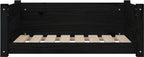  VidaXL Hundebett Schwarz 75,5x55,5x28 Cm Massivholz Kiefer