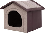  Hobbydog Hundehaus Hundehöhle Hundehütte Stoff INARI Tierhaus Cappuccino Braun R2: 44 X 38 X 45 Cm
