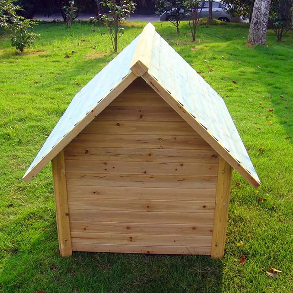 Mucola 95CM Hundehütte Wetterfest Hundekäfig Holz Hundehaus Haustierhütte Hundehöhle
