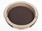  RINGO Hobbydog Hundebett - Katzenbett - Sofa - Schlafplatz - Hundematratze - Korb, R2 - Durchmesser 78 Cm, Braun