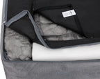  Orthopädisches Hundebett GLAMOUR Bett Sofa KissenGr L GRAU Matratze Kissen Hobbydog