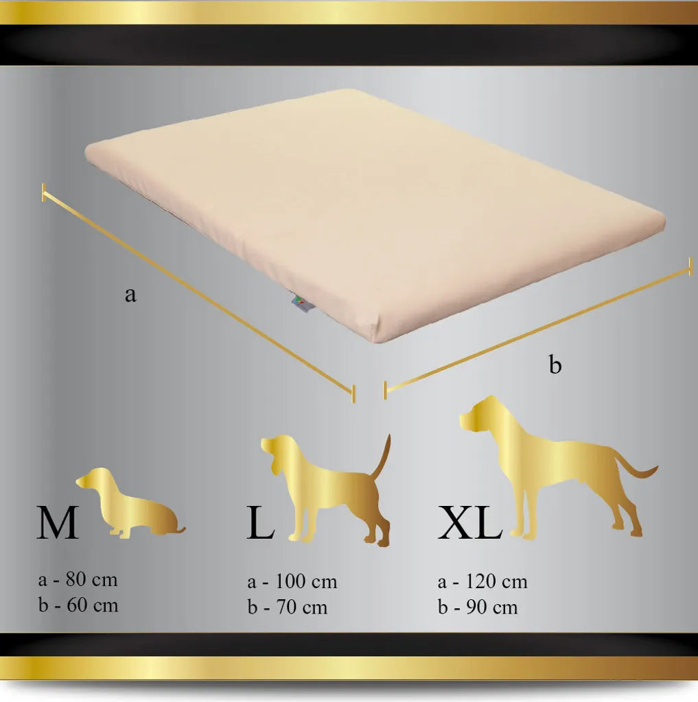  Hundematte Hundebett Capri 07. Braun XL - 120x90cm W142 07