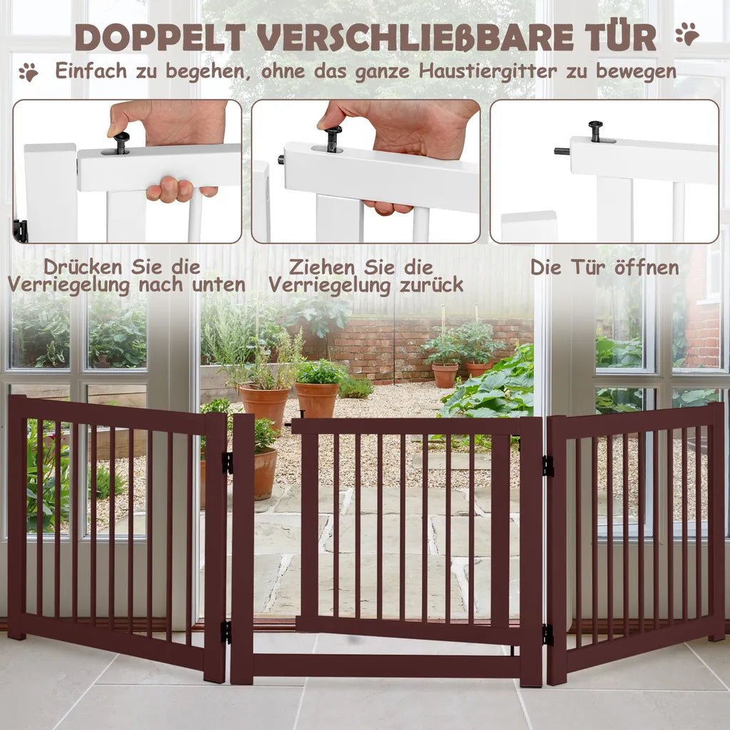  COSTWAY Schutzgitter Treppengitter Absperrgitter Hundeschutzgitter Tuerschutzgitter 3 Stücke