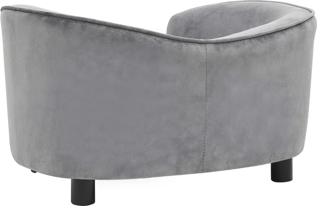  VidaXL Hundesofa Grau 69x49x40 Cm Plüsch