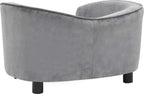  VidaXL Hundesofa Grau 69x49x40 Cm Plüsch