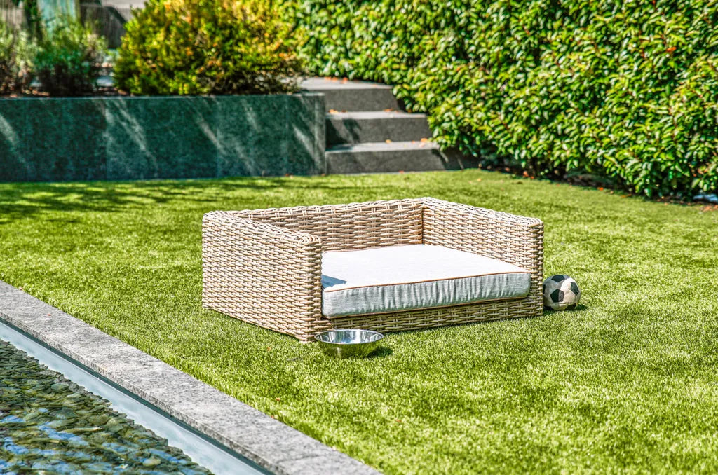  Greemotion Hunde-Sofa Größe M, Kinderstuhl, Outdoor, Katze (Tier) / Hund, Beige, Grau, Rechteckig, Einfarbig