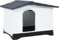  VidaXL Hundehütte Grau 90,5x68x66 Cm Polypropylen