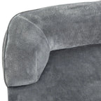  Juskys Hundebett Sheena XL Orthopädisch, Waschbar & Rutschfest – 105 X 82 X 17 Cm– Hundesofa Flauschig Große Hunde Grau – Haustierbett Hundesofa