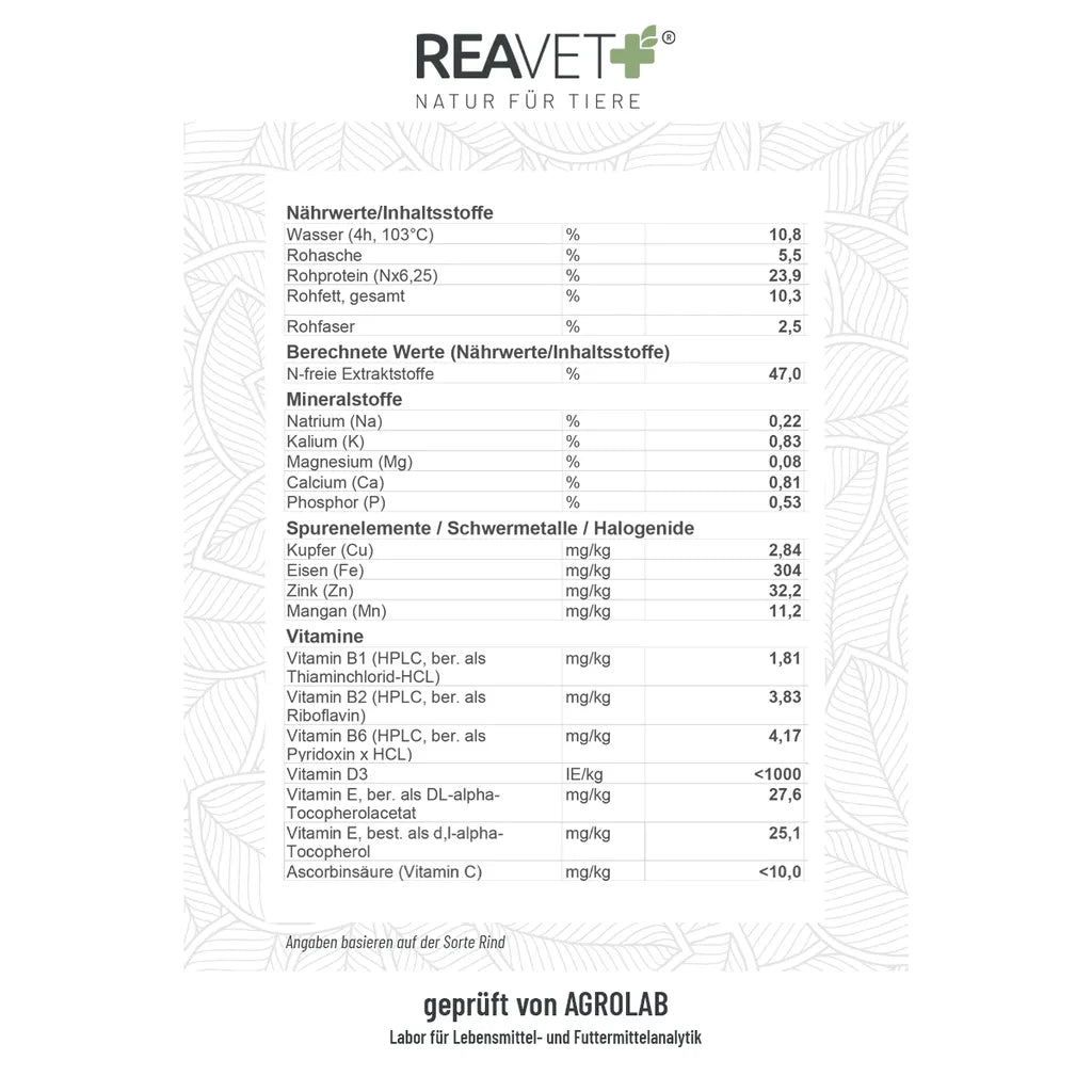  REAVET Natur Hundefutter Trocken 5er Set (5x500g) – 100% Natürlich Trockenfutter Hund, Getreidefrei Für Allergiker, Hunde Trockenfutter, Natur Ohne Chemie Und Künstliche Vitamine
