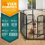  TRESKO Welpenlaufstall Tierlaufstall Welpenauslauf Freigehege Hunde Laufstall 8 Eckig