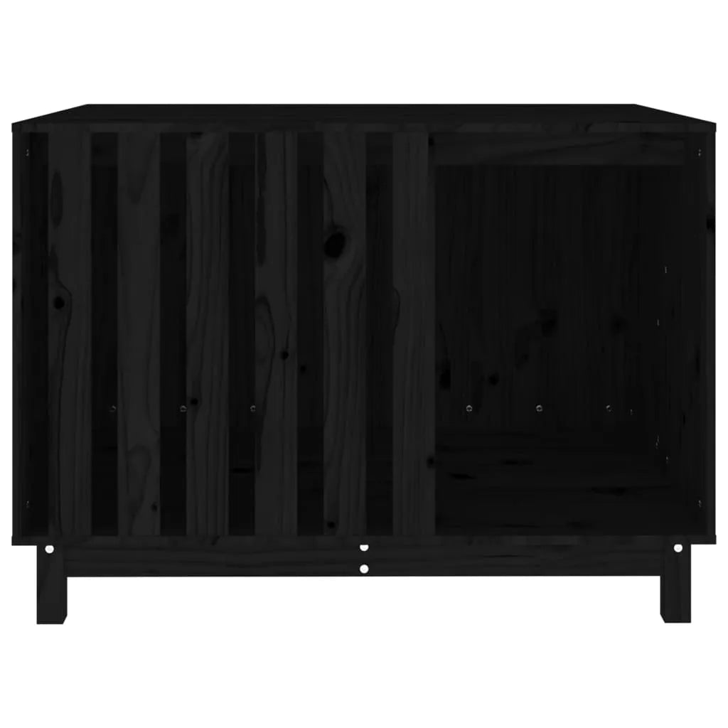  VidaXL Hundehütte Schwarz 100x70x72 Cm Massivholz Kiefer