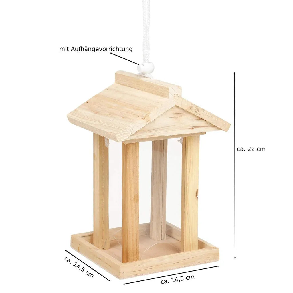  Vogelfutterhaus Vogelfutterstation Futterspender Futterhaus Spender Aus Holz