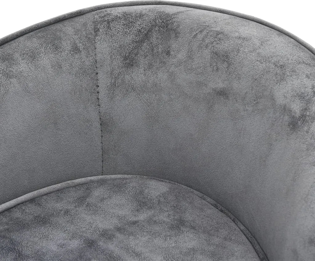  VidaXL Hundesofa Grau 69x49x40 Cm Plüsch