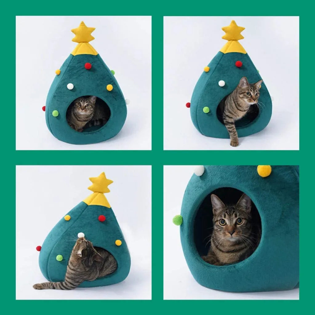  Katzenbett Waschbar Weihnachten Hundebetten Haustierbett Hundesofa Katzensofa Schlafplatz Für Katzen Hunde Mat
