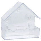  ProGarden Vogelhäuschen Futterhäuschen Futterstation Transparent Mit Saugnäpfen Für Fensterscheiben 15x15x6 Cm