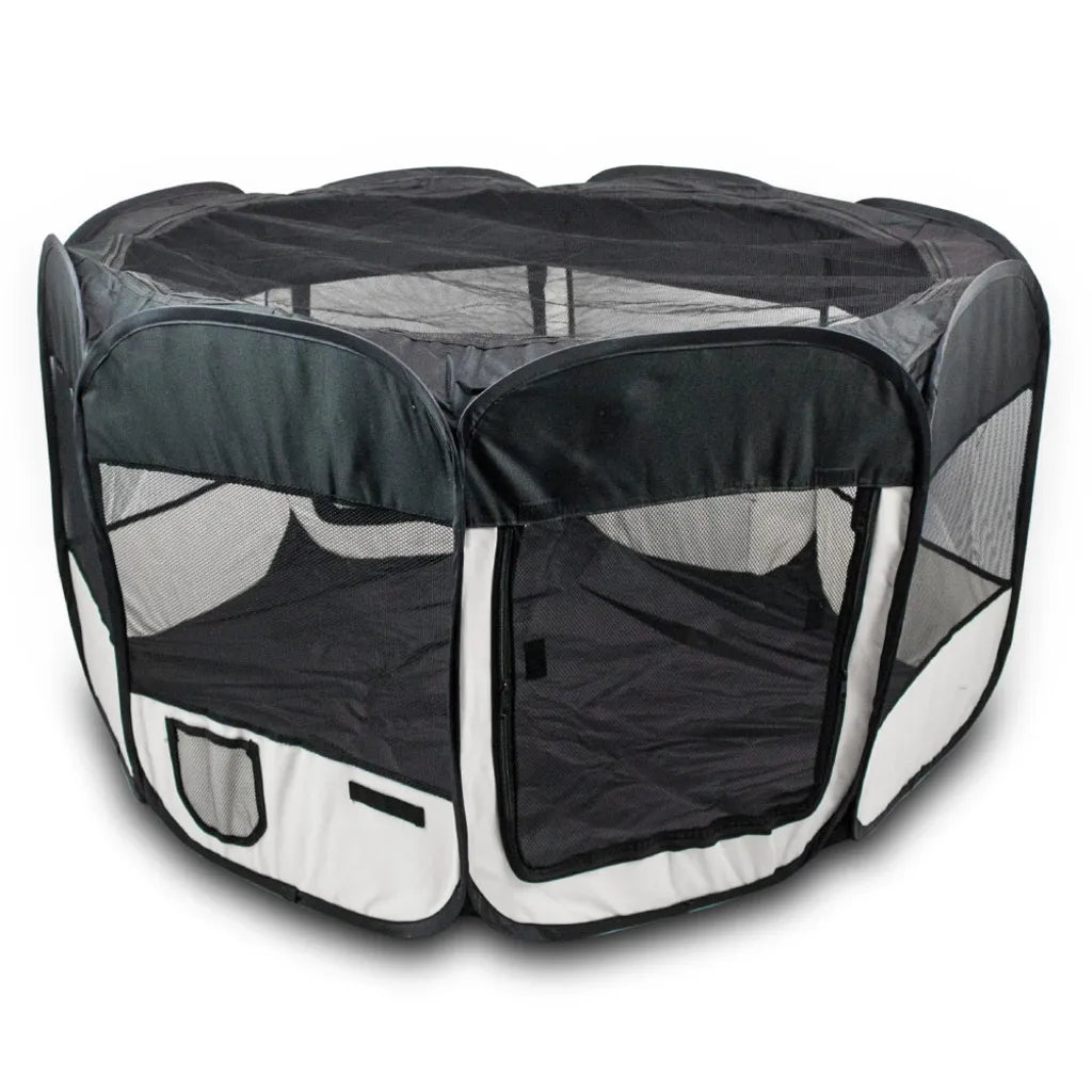  Bituxx Welpenlaufstall Farbe Schwarz, MS-16126