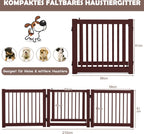  COSTWAY Schutzgitter Treppengitter Absperrgitter Hundeschutzgitter Tuerschutzgitter 3 Stücke