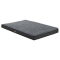  Juskys Hundebett Milow Orthopädisch 112x81cm - Hundekissen Flauschig & Stabil - Bezug Abnehmbar & Waschbar – Hundematte Für Große Hunde - Grau