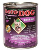  RopoDog ¦ Rind & Herz - 12 X 800g ¦ Nasses Futter Für Ausgewachsene Hunde In Dosen