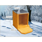 Mucola Futterstation Futterhaus Futterautomat Holz Plexiglas Zinkdach Futterspender Vogelhaus Eichhörnchen Futterhäschen Vogelhäuschen