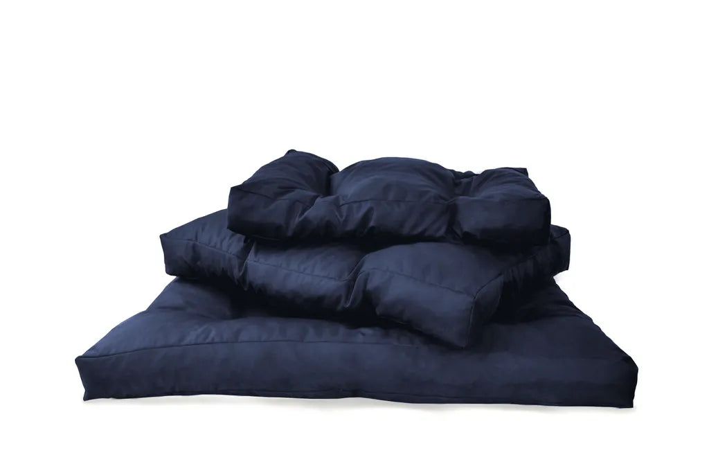  POKAR Hundebett Hundekissen XXL Große Hunde Hundekorb Hundesofa, Farbe:Blau, Size:L (91x68cm)