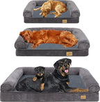  WISFOR Orthopädisches Hundebett Tierbett Memory Foam Hundesofa Hundekorb Gelenkschonend Weich 63x50cm XXL: 135x100x24cm