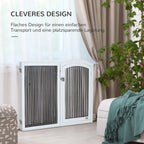  Pawhut Freigehege Schutzgitter Tierlaufstall Welpenauslauf Freilaufgehege Mit Tür Auslauf Für Kleintiere Flexible Klappbar Individuell Weiß+Schwarz 122 X 105,5 X 84,5 Cm