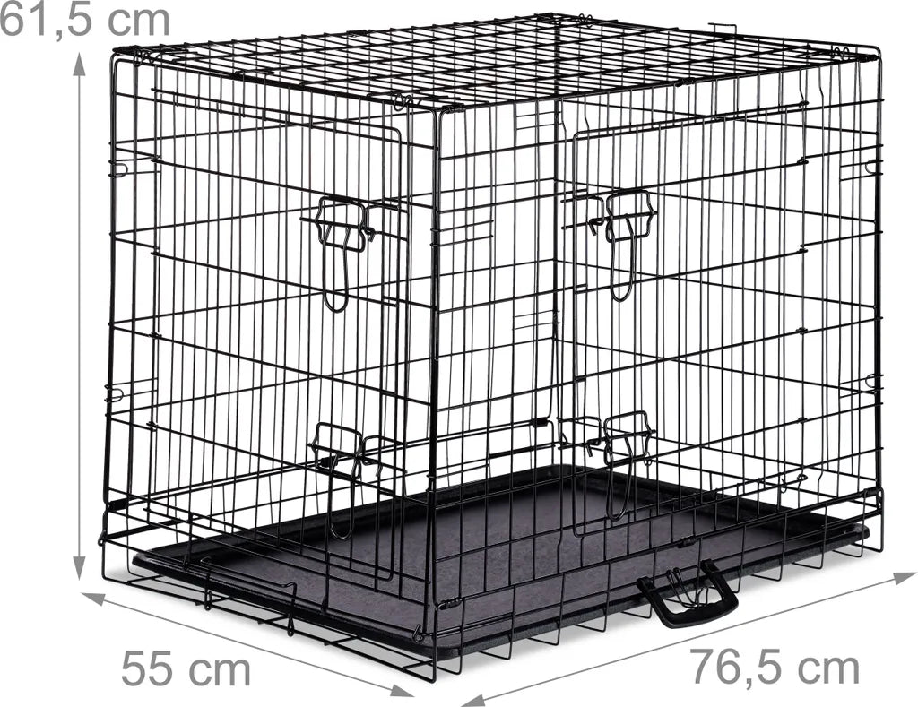  Relaxdays Faltbarer Hundekäfig Größe S-XXXL