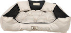  Großes Hunde- Und Katzenbett 100 X 75 Beige - Kingdog Größe L