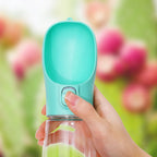  300ml Hundewasserflasche Tragbarer Trinknapf Für Haustiere, Reisen Im Freien Wasserspender Für Haustiere, Weiß
