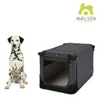  MAELSON Soft Kennel Transportbox, Faltbar - Anthrazit - 82 X 59 X 59
