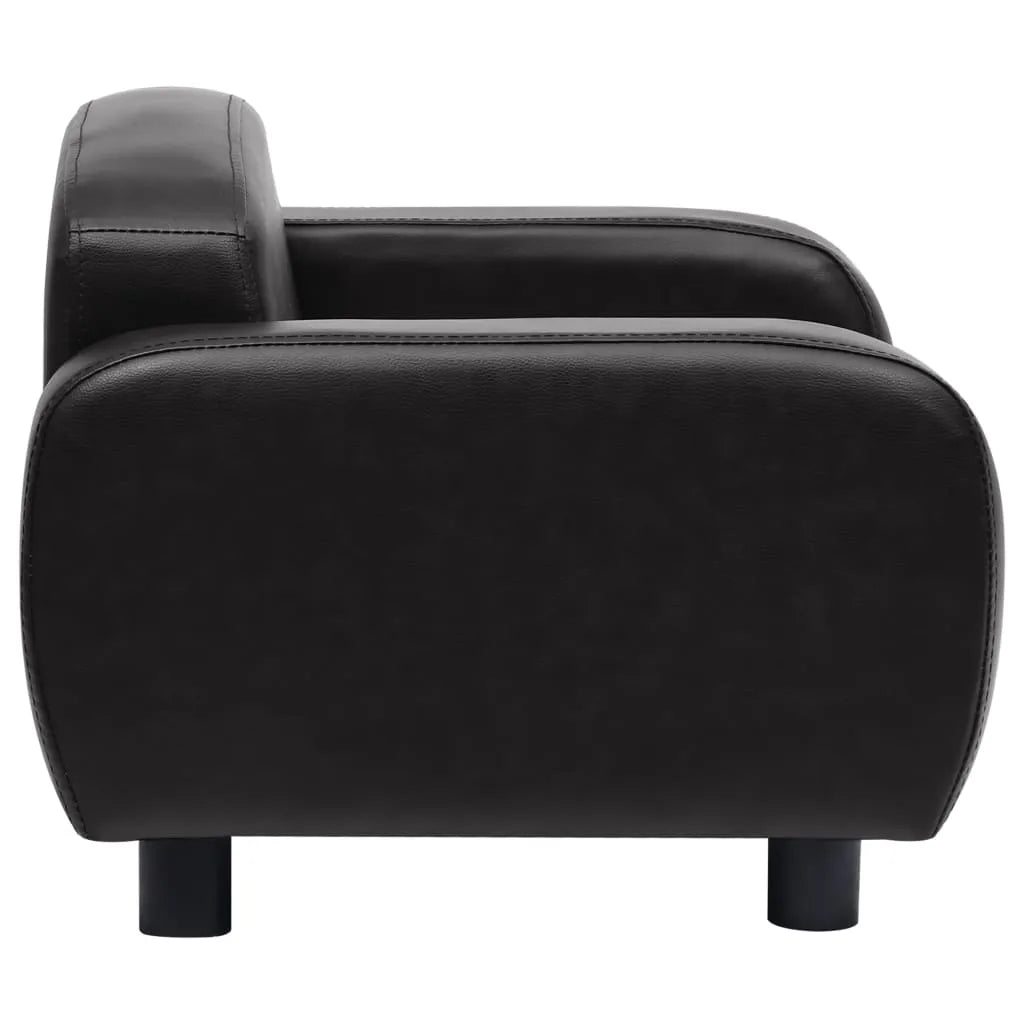  VidaXL Hundesofa Schwarz 80x50x40 Cm Kunstleder
