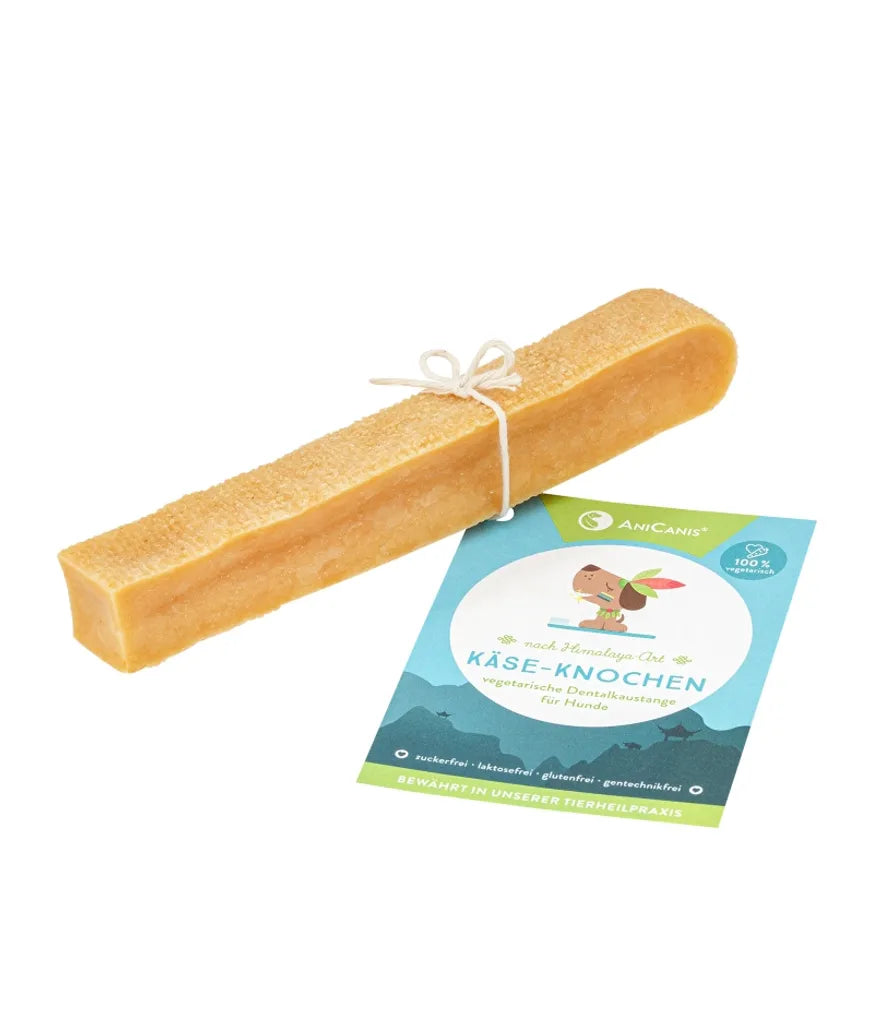  AniCanis Kaukäse Knochen Für Hunde | Käse Kauknochen Aus Deutscher Weidemilch | Glutenfrei, Laktosefrei, Vegetarisch | Hartkäse Käsestangen | Zahnstein, Zahnpflege-Snack & Kau-Spielzeug | M