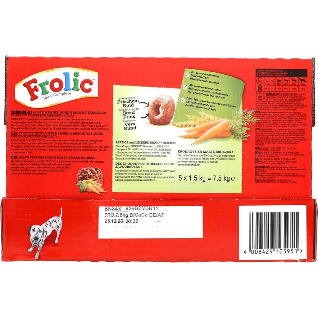  Frolic Mit Rind, Karotten & Getreide (7,50 Kg)
