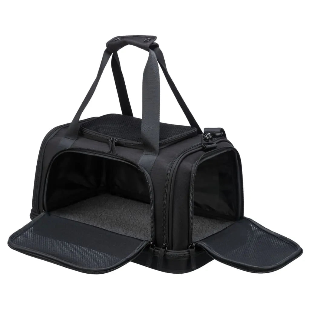  TRIXIE Flugtasche Für Hunde Plane 44x28x25 Cm Schwarz