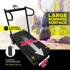 Leonardo Evilseed Funktionelles Training Klappbares Magnetisches Gebogenes Fitness LaufbandHöhe (cm): 112, Breite (cm): 68, Tiefe (cm): 121, Zusammensetzung: PP, Modelle: EVILSEED, Färbung: Black