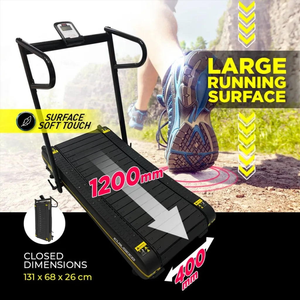 Leonardo Evilseed Funktionelles Training Klappbares Magnetisches Gebogenes Fitness LaufbandHöhe (cm): 112, Breite (cm): 68, Tiefe (cm): 121, Zusammensetzung: PP, Modelle: EVILSEED, Färbung: Black