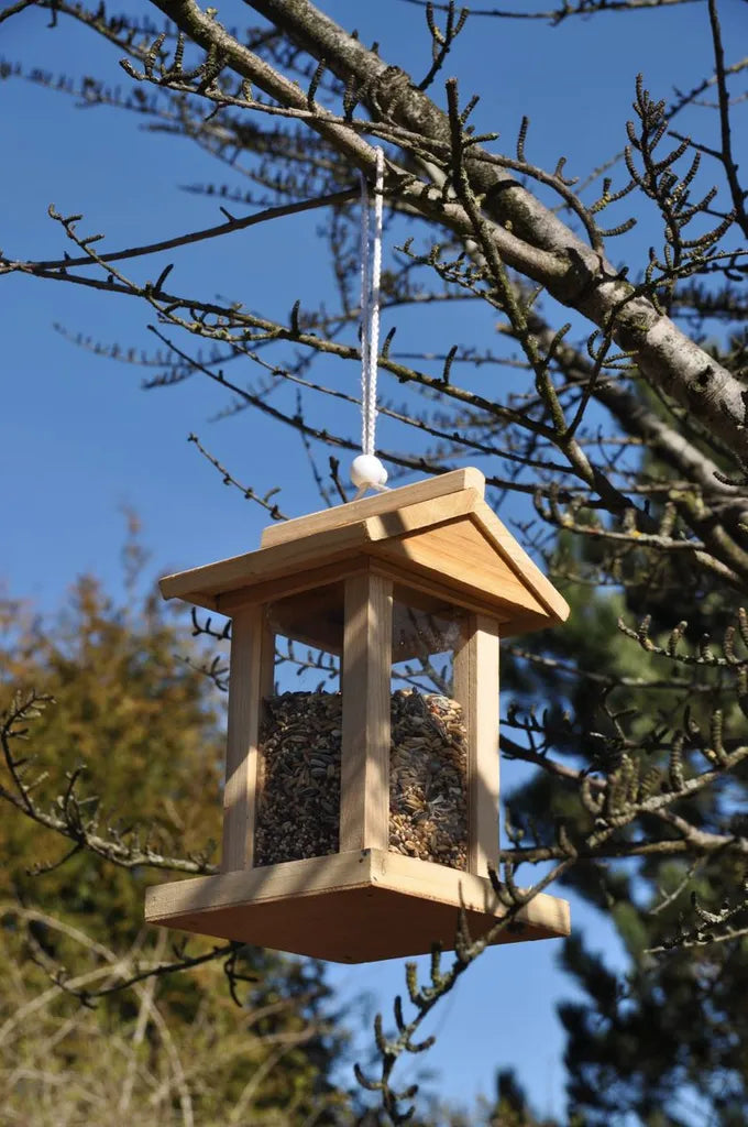  Vogelfutterhaus Vogelfutterstation Futterspender Futterhaus Spender Aus Holz
