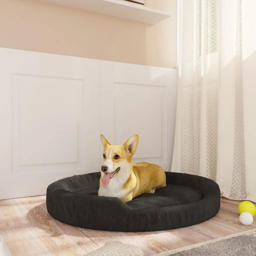  VidaXL Hundebett Schwarz 70x55x23 Cm Plüsch