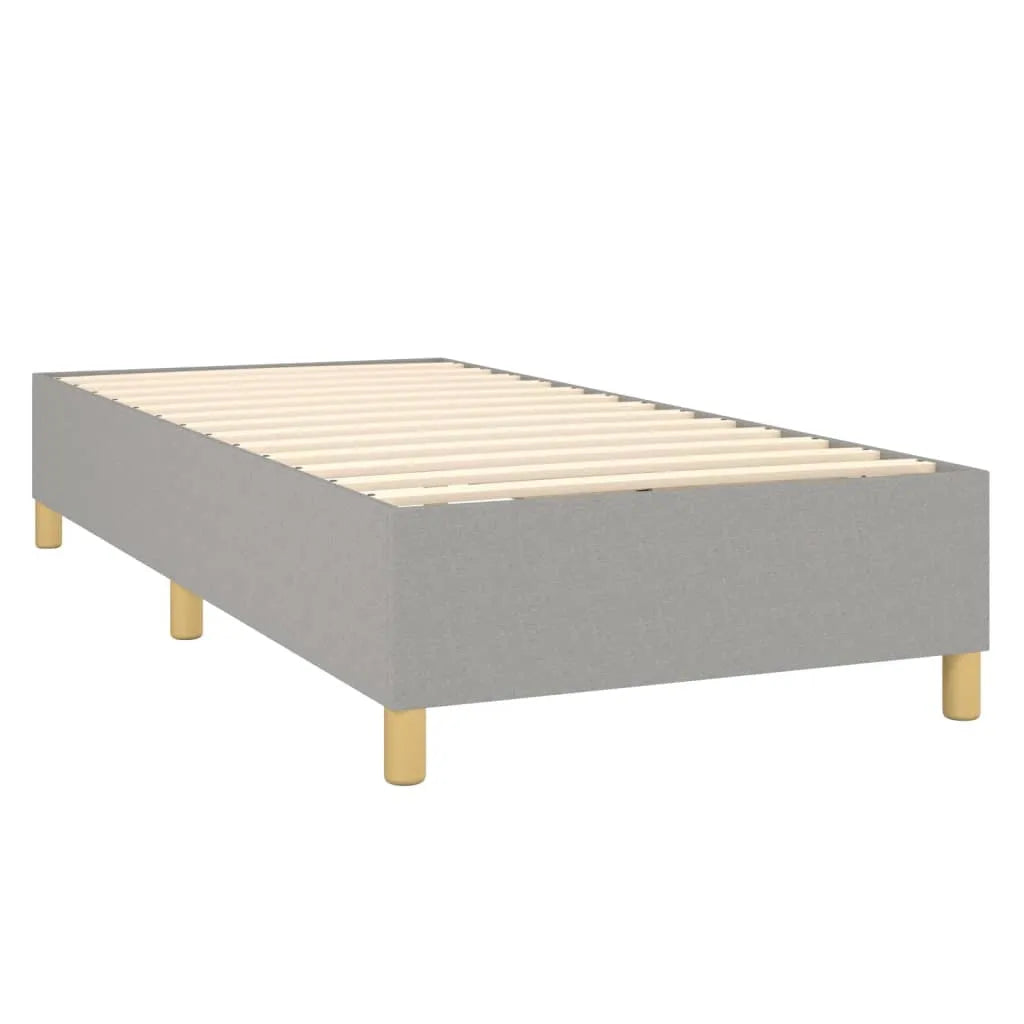  VidaXL Boxspringbett Hellgrau 90x200 Cm Stoff