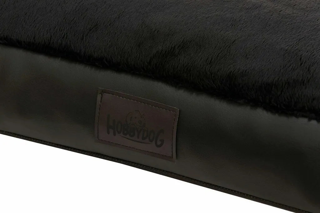  Hundematratze Hundebett Kissen Liegen KNOCHEN Hundekissen Bett Sofa Glamour Schwarz L