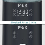  P&K 4L Automatischer Futterautomat Touch Futterspender Für Katzen Und Hunde, 1-5 Mahlzeiten Pro Tag, Netzteil / Batterie, Schwarz