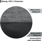  Hundebett Katzenbett Hundekorb Hundekissen Schlafplatz Tierbett Katzenorb Größe: Grau XXL - 120 X 80 X 14 Cm