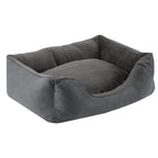  Juskys Hundebett Eila S – Hundekorb 50 X 37 X 15 Cm – Orthopädisches Hundekissen Waschbar & Flauschig - Haustierbett Für Kleine Hunde & Katzen In Grau