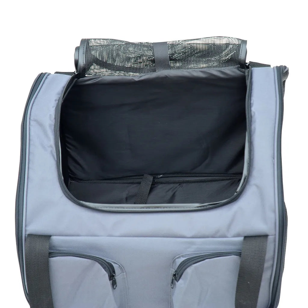  PawHut Hundetasche Auto Hundebox Transportbox Tragetasche Autositz Katze 41 X 34 X 30cm Oxford Gewebe Grau