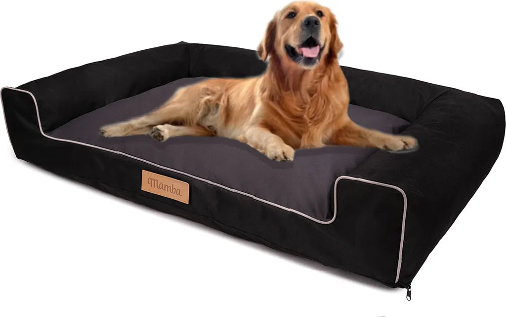  Hundebett XL Schwarz Hundesofa Hundeliege Hundekissen Hundekorb 100x65 Cm