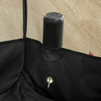  PawHut Welpenlaufstall Tierlaufstall Faltbarer Welpenauslauf Freigehege Laufstall Aus Oxfordstoff Für Kleine Hunde Und Katzen Wasserdicht Tragbar Cremeweiß+Schwarz 118 X 118 X 62 Cm