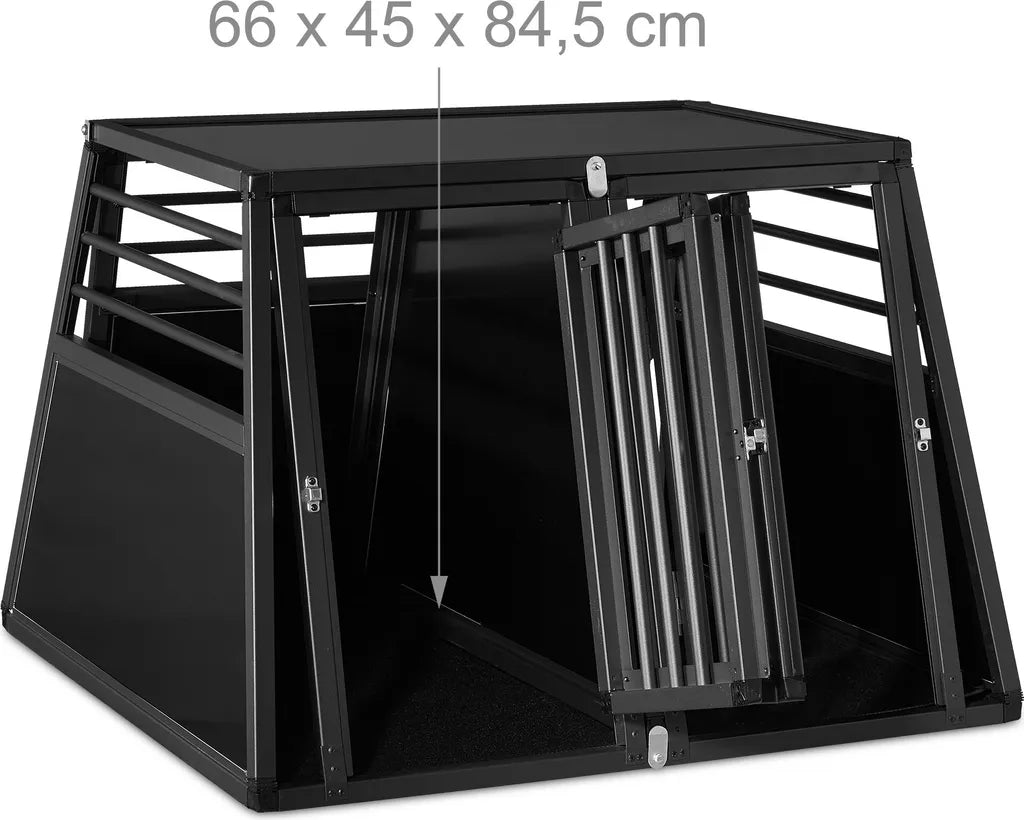  Relaxdays Hundebox Auto XL Mit Trennwand